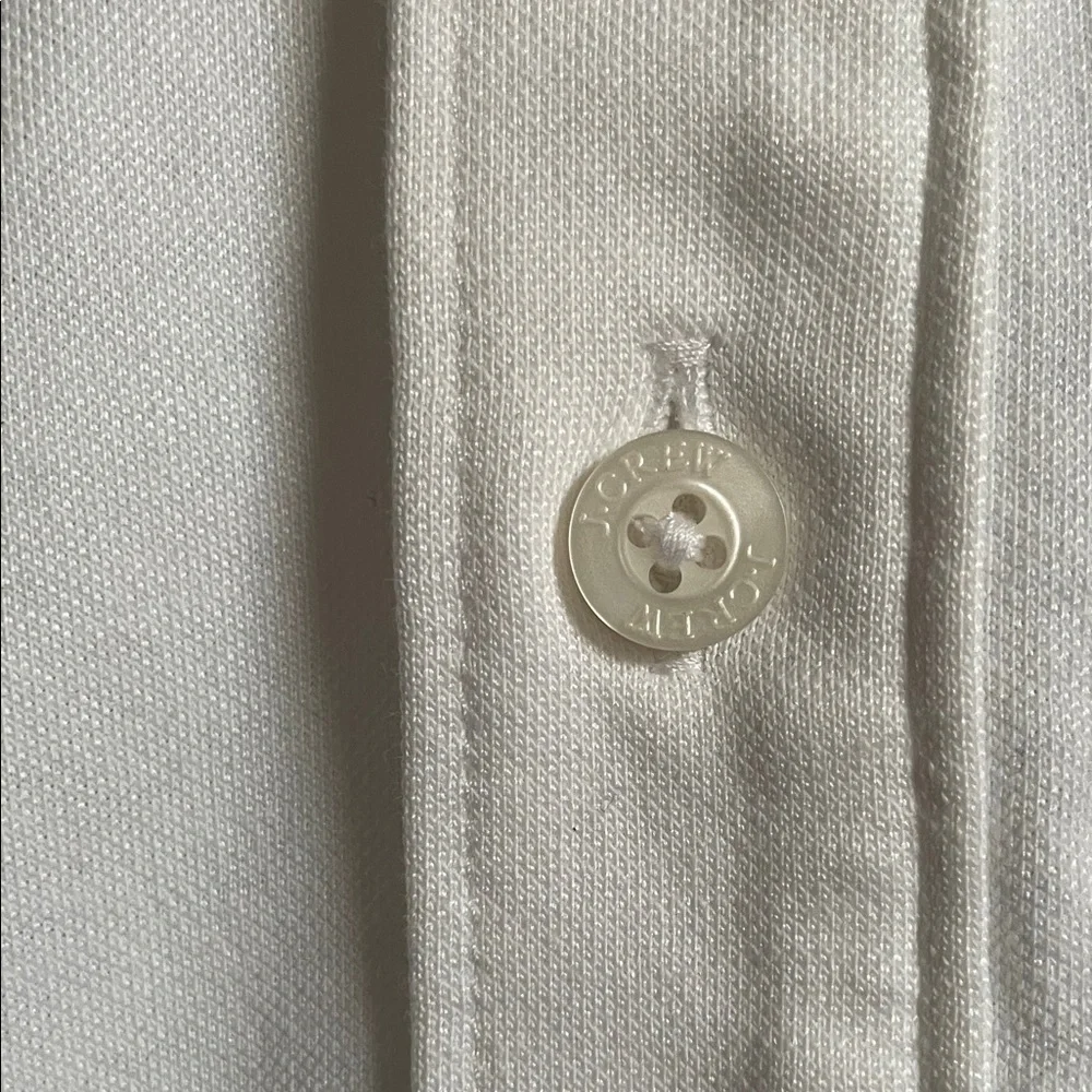 J. Crew White Casual Button Down Shirt